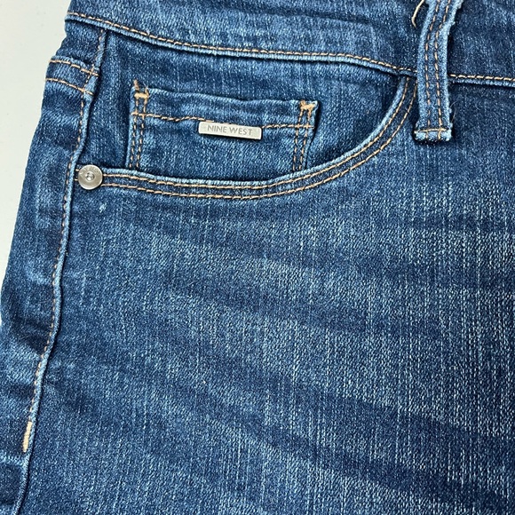 Nine West Dark Blue Jean Shorts - Picture 9 of 11